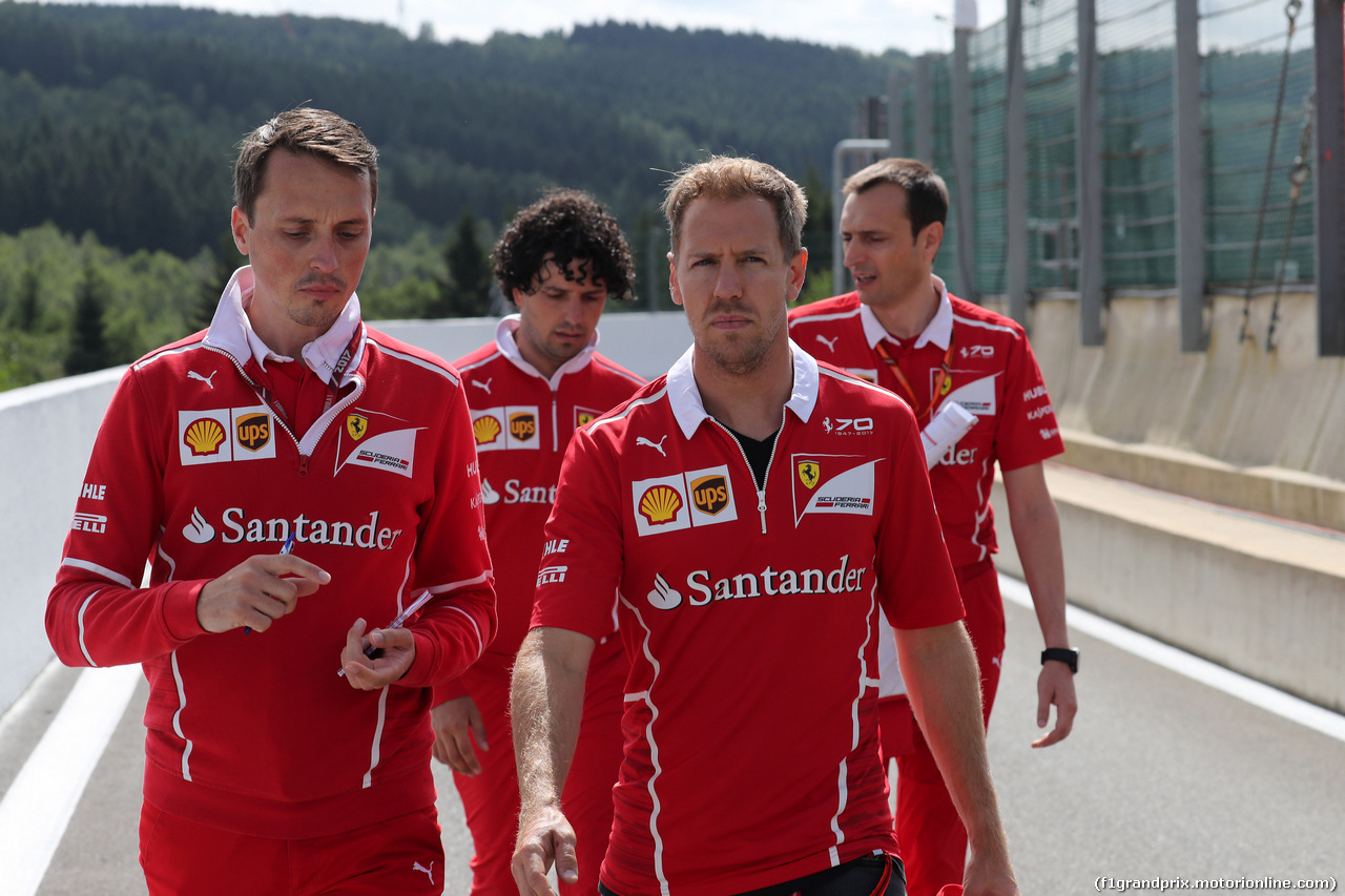 GP BELGIO, 24.08.2017 - Sebastian Vettel (GER) Ferrari SF70H