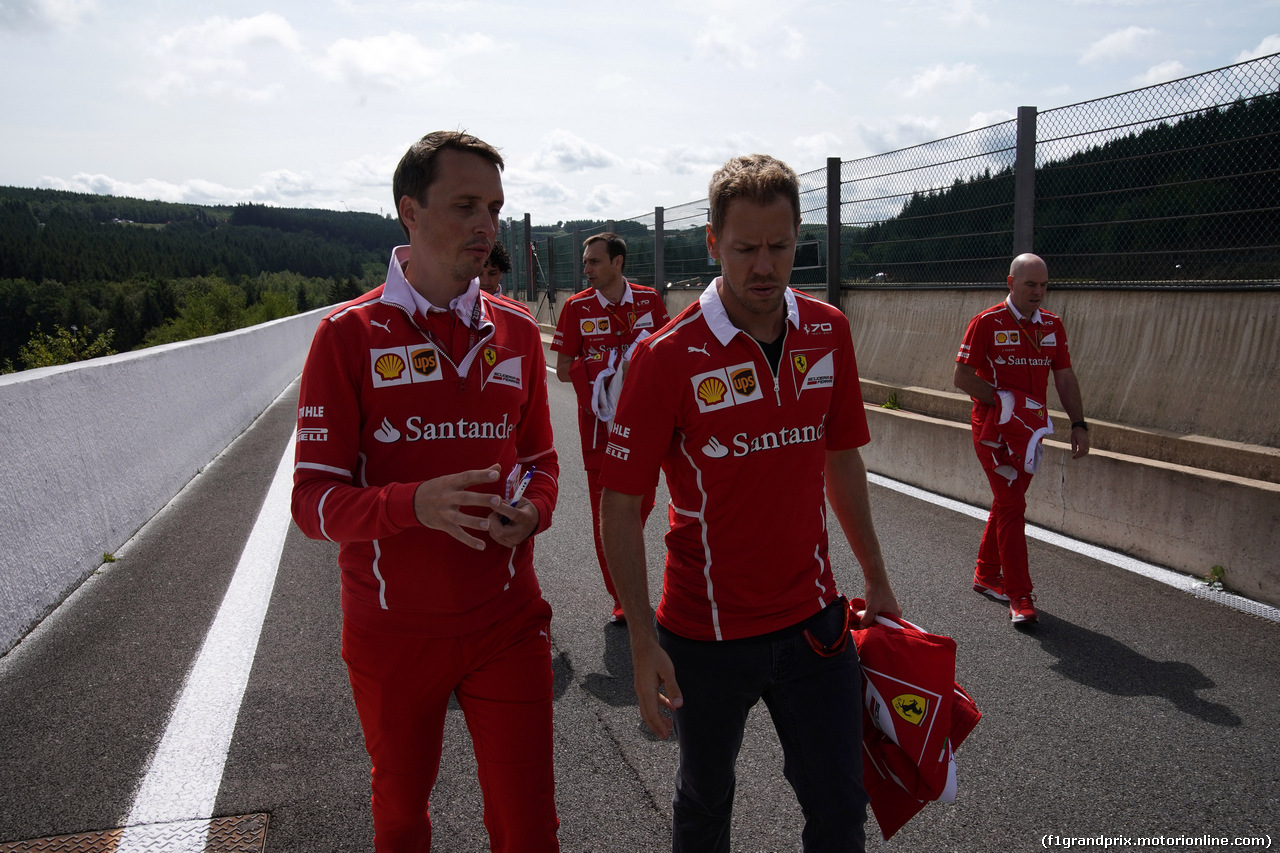 GP BELGIO, 24.08.2017 - Sebastian Vettel (GER) Ferrari SF70H