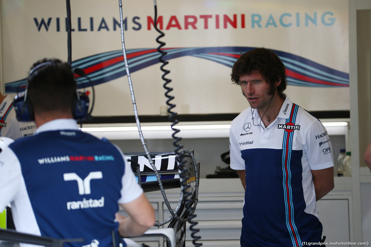 GP BELGIO, 24.08.2017 - Guy Martin (GBR) Motorcycle Garar e TV Personality, with the Williams Team