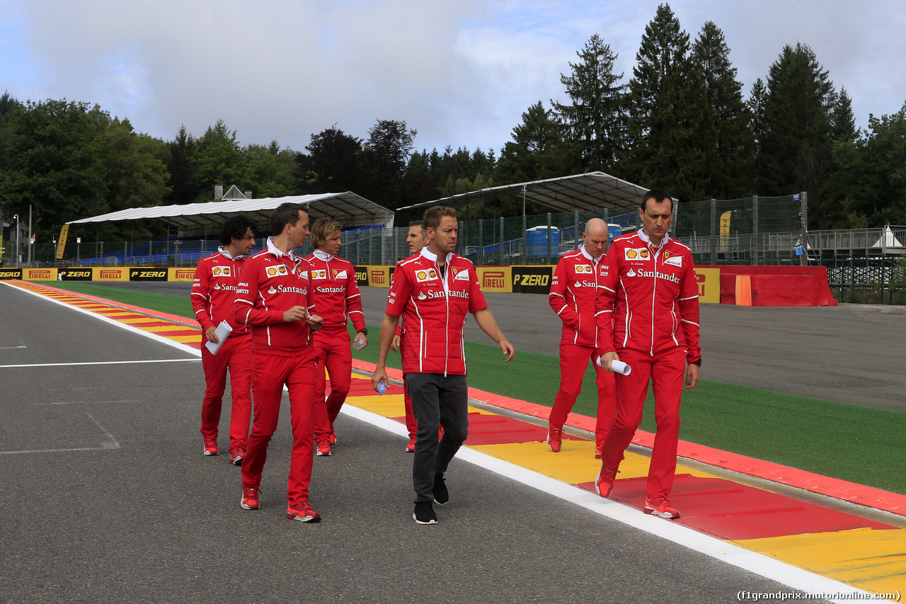 GP BELGIO, 24.08.2017 - Sebastian Vettel (GER) Ferrari SF70H