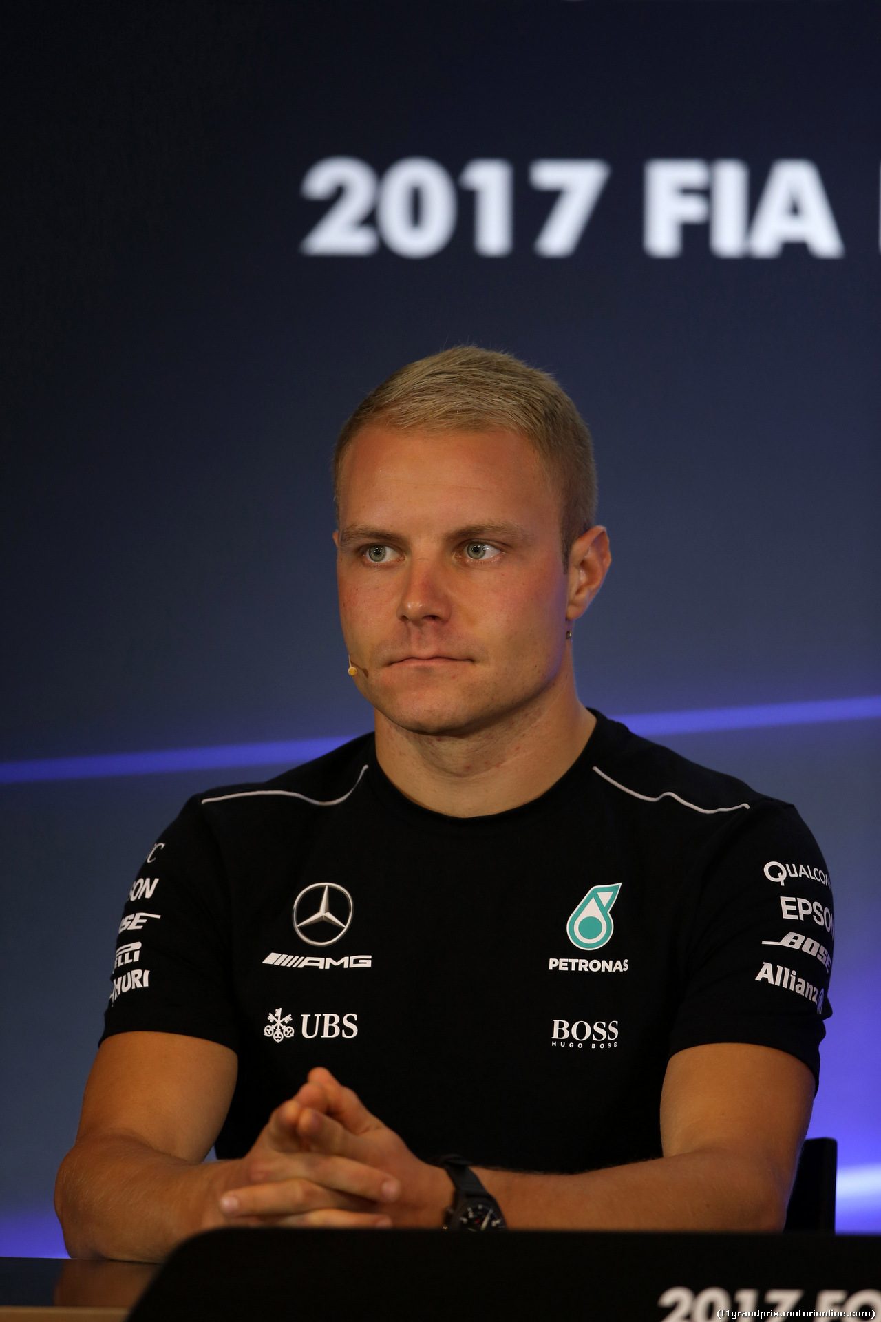 GP BELGIO, 24.08.2017 - Conferenza Stampa, Valtteri Bottas (FIN) Mercedes AMG F1 W08