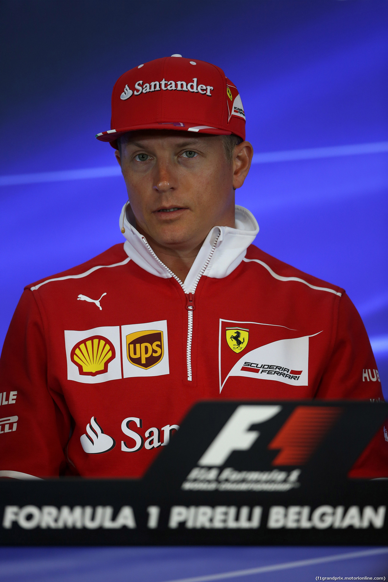 GP BELGIO, 24.08.2017 - Conferenza Stampa, Kimi Raikkonen (FIN) Ferrari SF70H