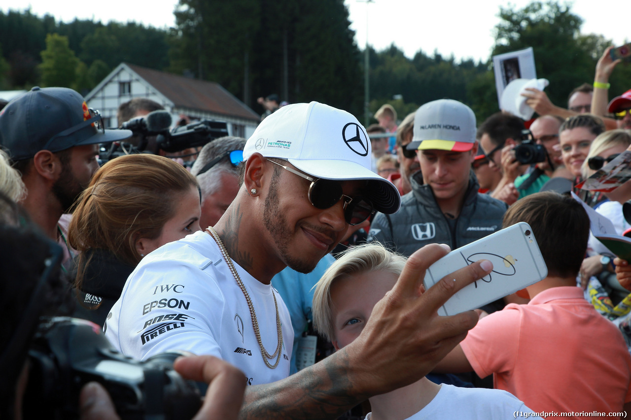 GP BELGIO, 24.08.2017 - Lewis Hamilton (GBR) Mercedes AMG F1 W08