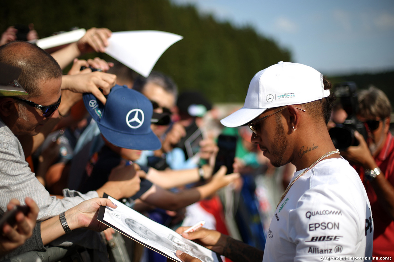 GP BELGIO, 24.08.2017 - Lewis Hamilton (GBR) Mercedes AMG F1 W08