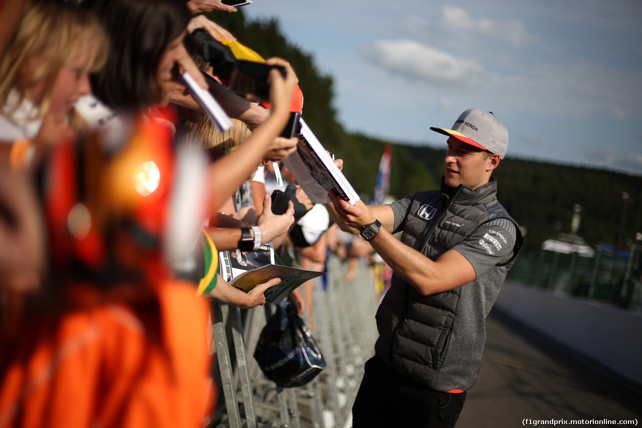 GP BELGIO, 24.08.2017 - Stoffel Vandoorne (BEL) McLaren MCL32