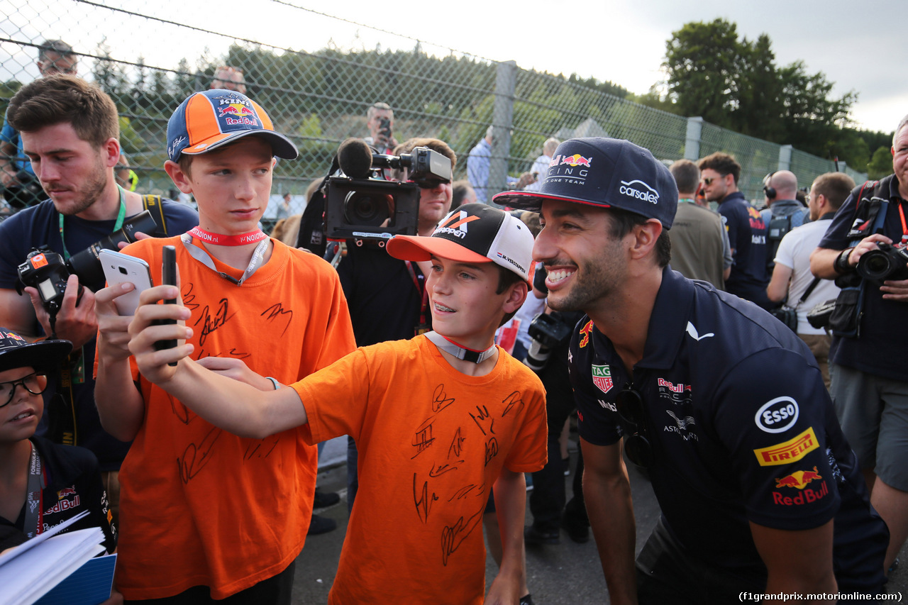 GP BELGIO, 24.08.2017 - Daniel Ricciardo (AUS) Red Bull Racing RB13