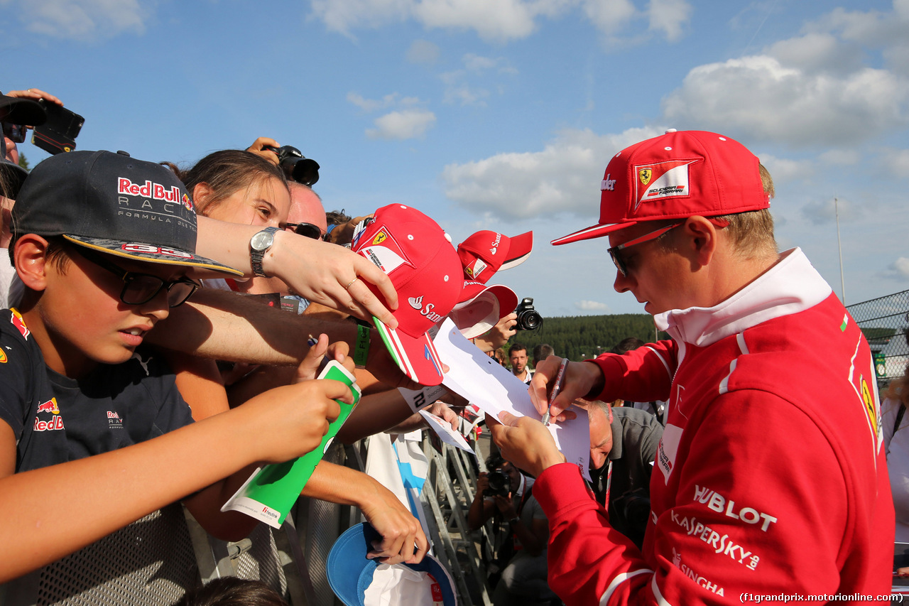 GP BELGIO, 24.08.2017 - Kimi Raikkonen (FIN) Ferrari SF70H