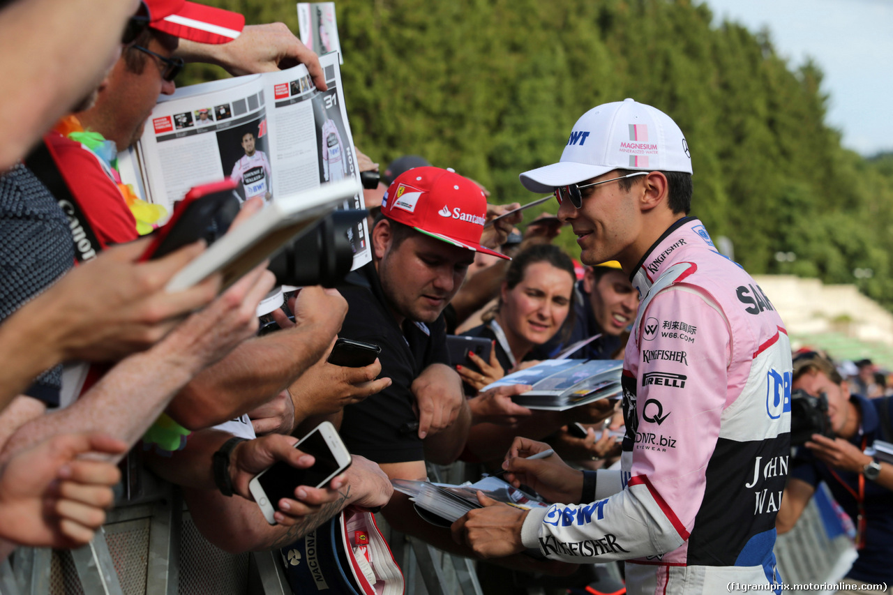 GP BELGIO, 24.08.2017 - Esteban Ocon (FRA) Sahara Force India F1 VJM10