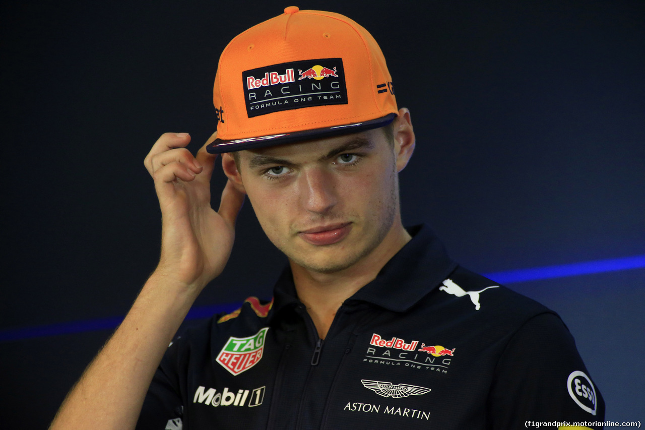 GP BELGIO, 24.08.2017 - Conferenza Stampa, Max Verstappen (NED) Red Bull Racing RB13