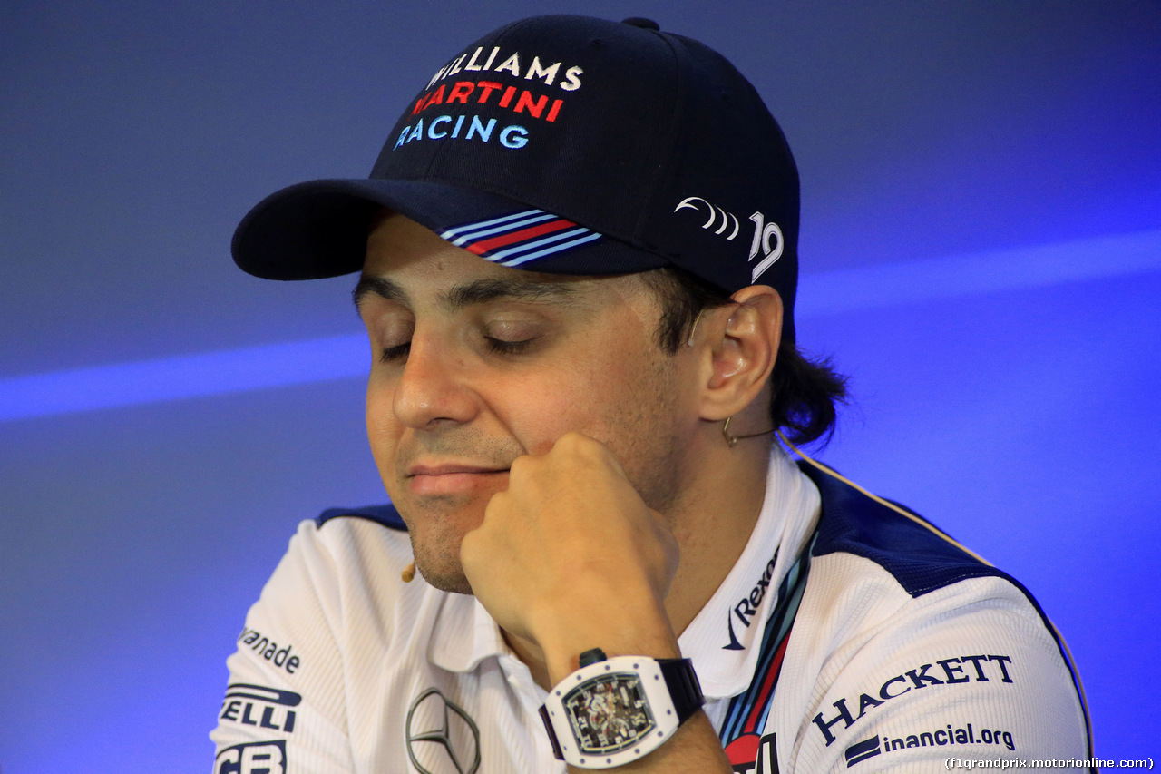 GP BELGIO, 24.08.2017 - Conferenza Stampa, Felipe Massa (BRA) Williams FW40