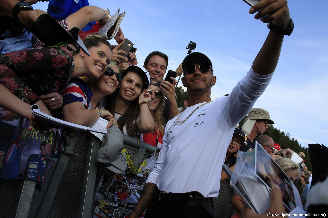 GP BELGIO, 24.08.2017 - Lewis Hamilton (GBR) Mercedes AMG F1 W08