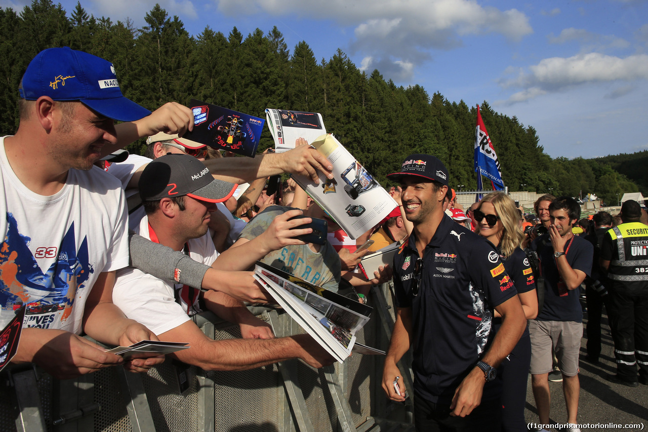 GP BELGIO, 24.08.2017 - Daniel Ricciardo (AUS) Red Bull Racing RB13