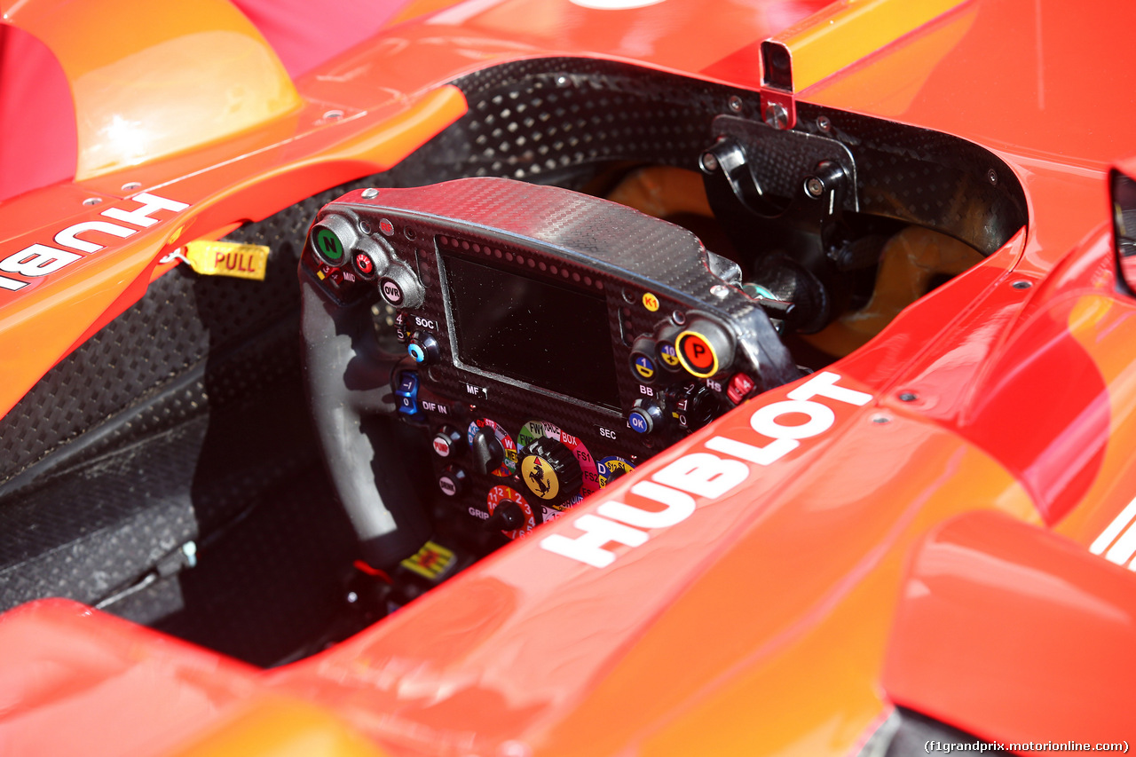 GP BELGIO, 24.08.2017 - Ferrari SF70H, steering wheel
