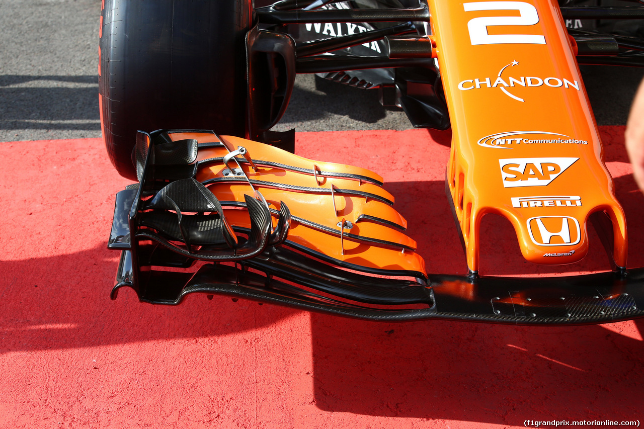 GP BELGIO, 24.08.2017 - McLaren MCL32, detail