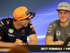 GP BELGIO, 24.08.2017 - Conferenza Stampa, Max Verstappen (NED) Red Bull Racing RB13 e Stoffel Vandoorne (BEL) McLaren MCL32
