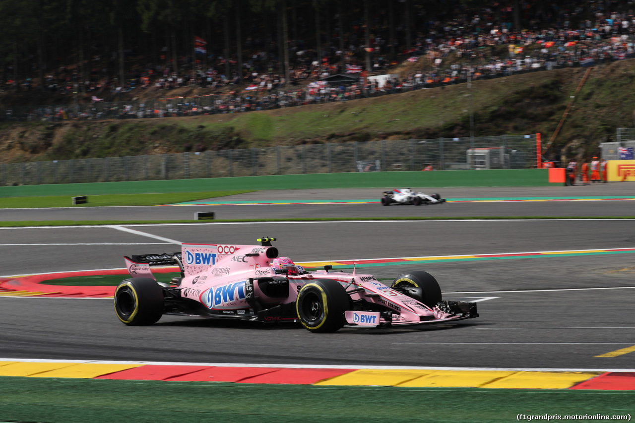 GP BELGIO, 26.08.2017 - Prove Libere 3, Esteban Ocon (FRA) Sahara Force India F1 VJM10