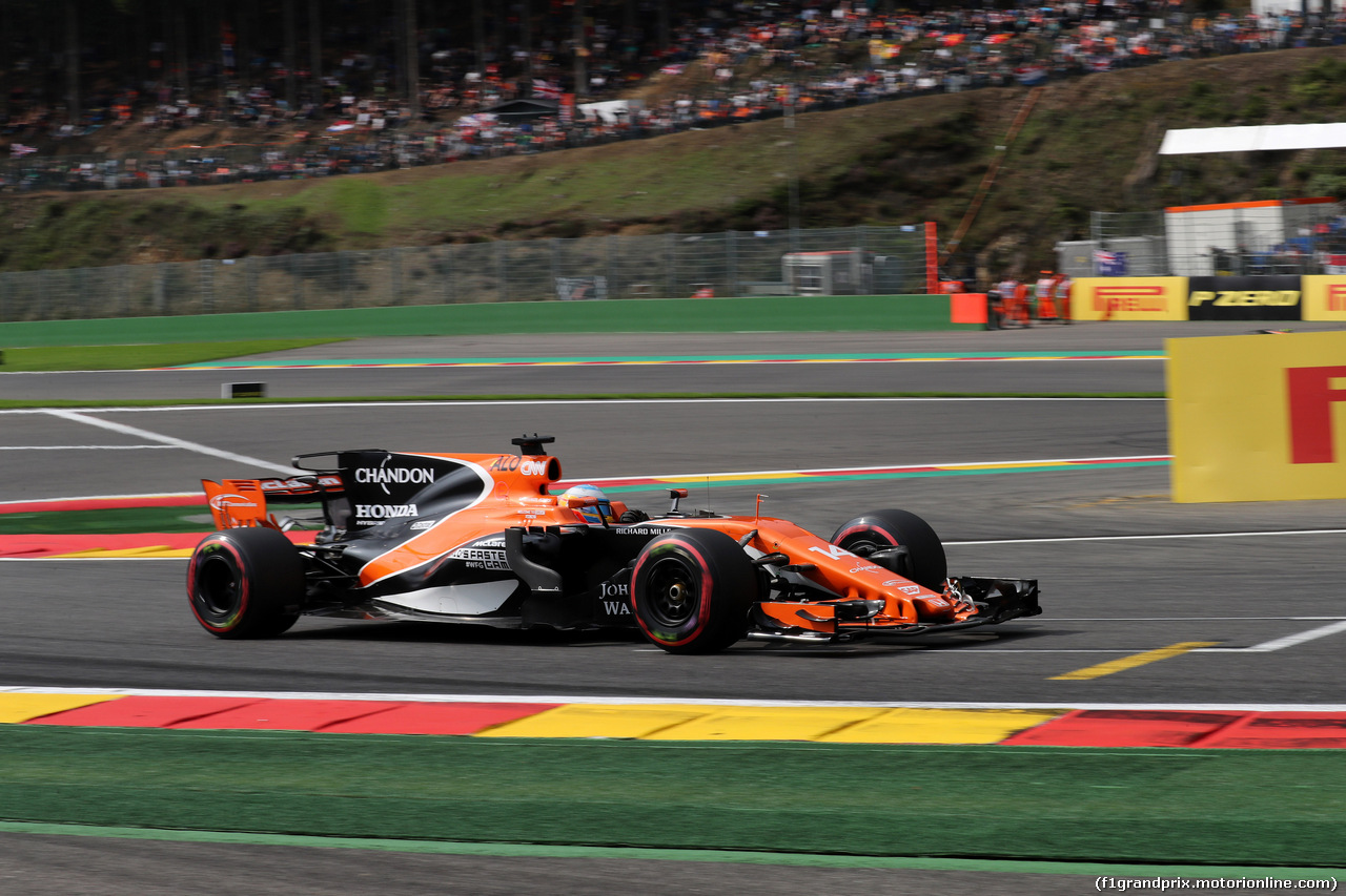 GP BELGIO, 26.08.2017 - Prove Libere 3, Fernando Alonso (ESP) McLaren MCL32