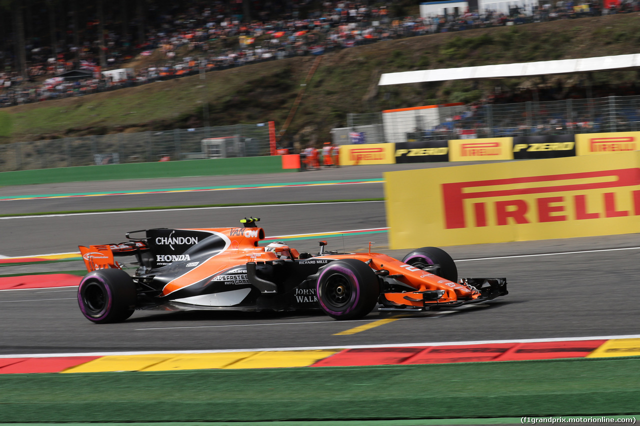GP BELGIO, 26.08.2017 - Prove Libere 3, Stoffel Vandoorne (BEL) McLaren MCL32