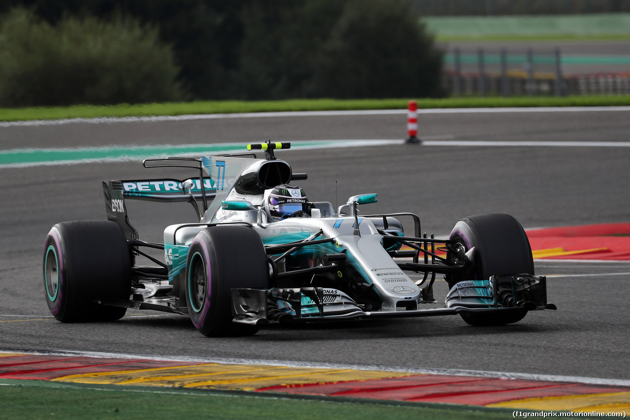 GP BELGIO, 26.08.2017 - Prove Libere 3, Valtteri Bottas (FIN) Mercedes AMG F1 W08