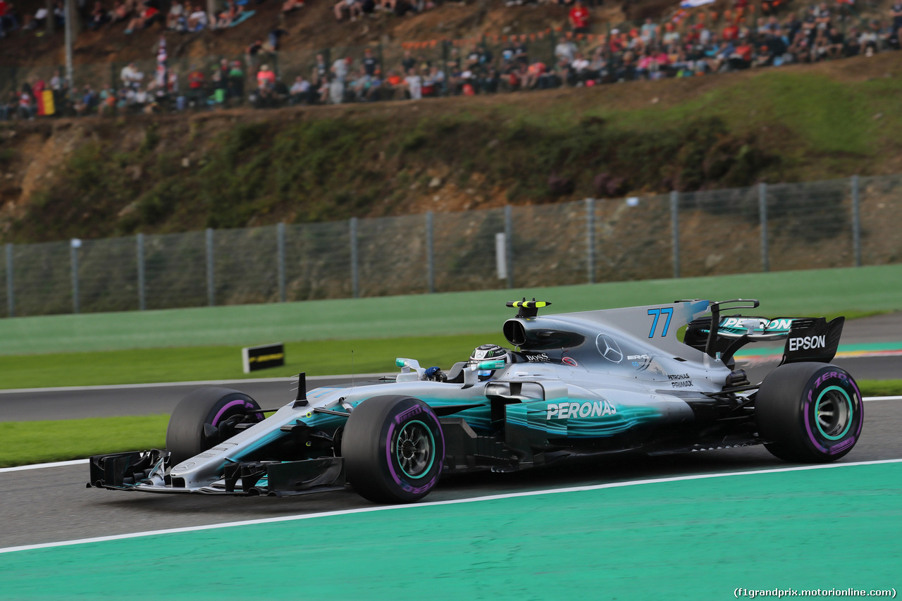 GP BELGIO, 26.08.2017 - Prove Libere 3, Valtteri Bottas (FIN) Mercedes AMG F1 W08