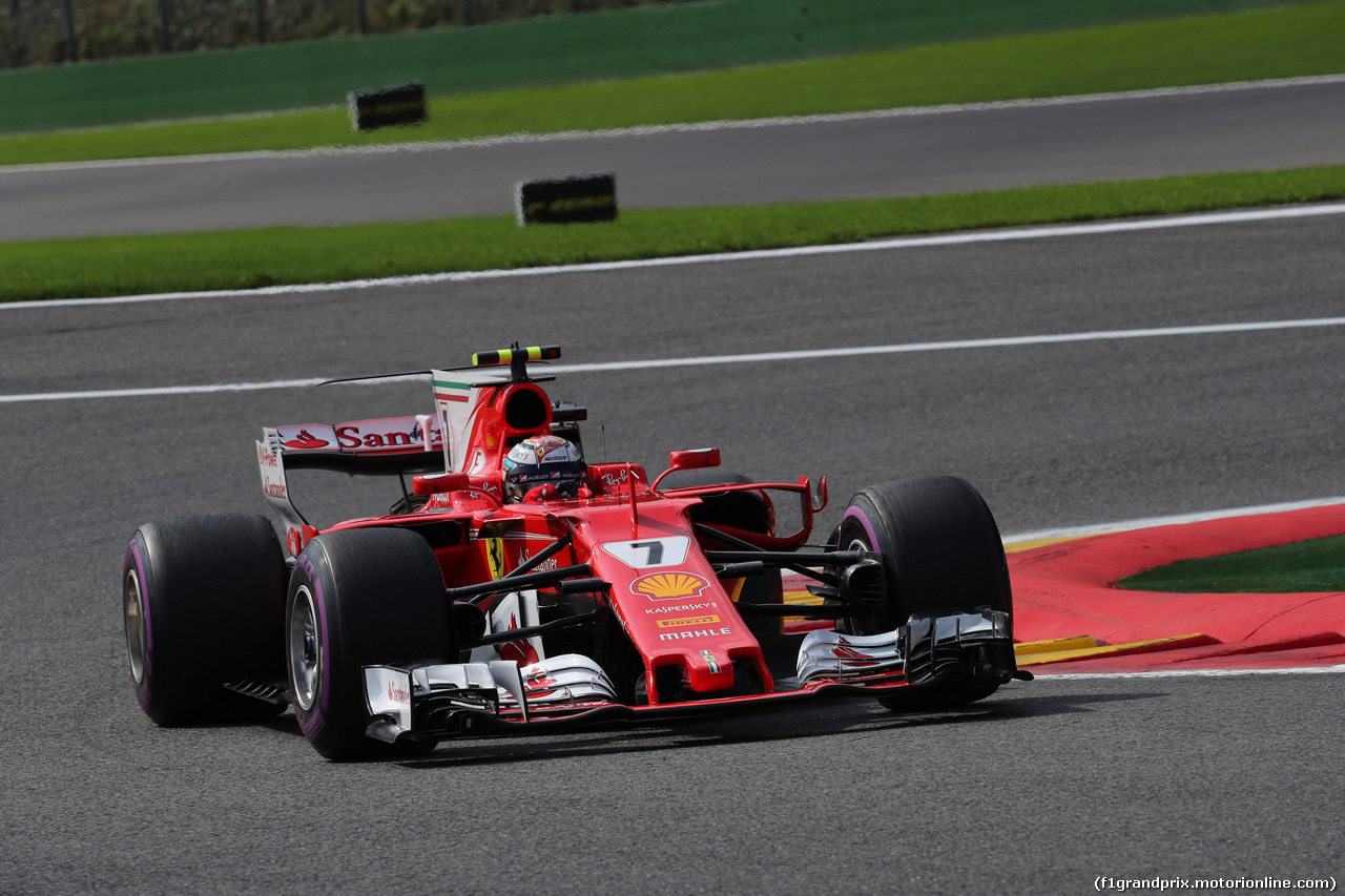 GP BELGIO, 26.08.2017 - Prove Libere 3, Kimi Raikkonen (FIN) Ferrari SF70H