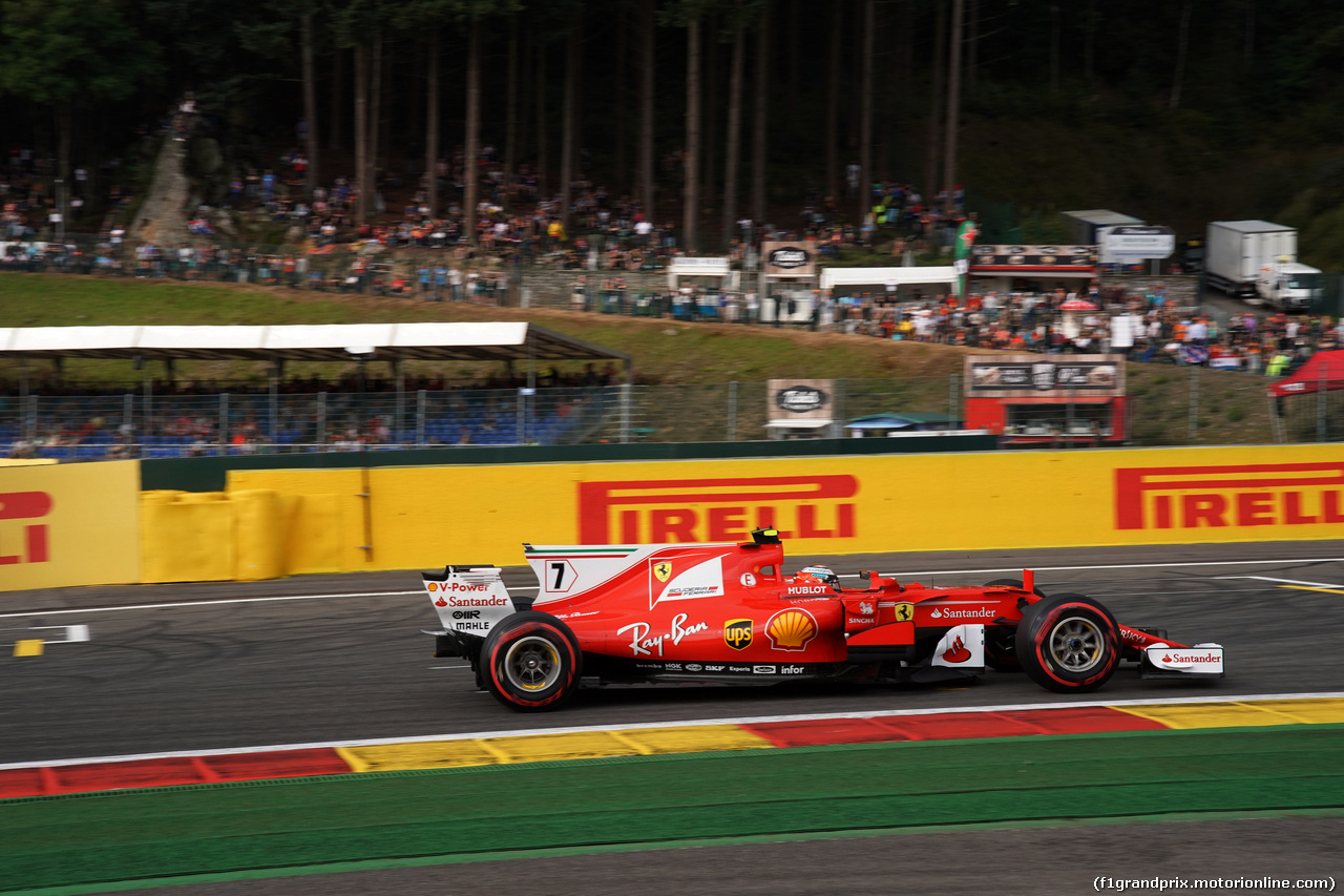 GP BELGIO, 26.08.2017 - Prove Libere 3, Kimi Raikkonen (FIN) Ferrari SF70H