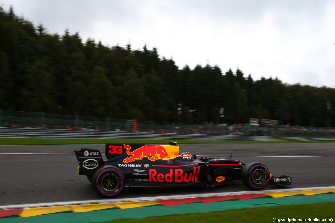 GP BELGIO, 26.08.2017 - Prove Libere 3, Max Verstappen (NED) Red Bull Racing RB13