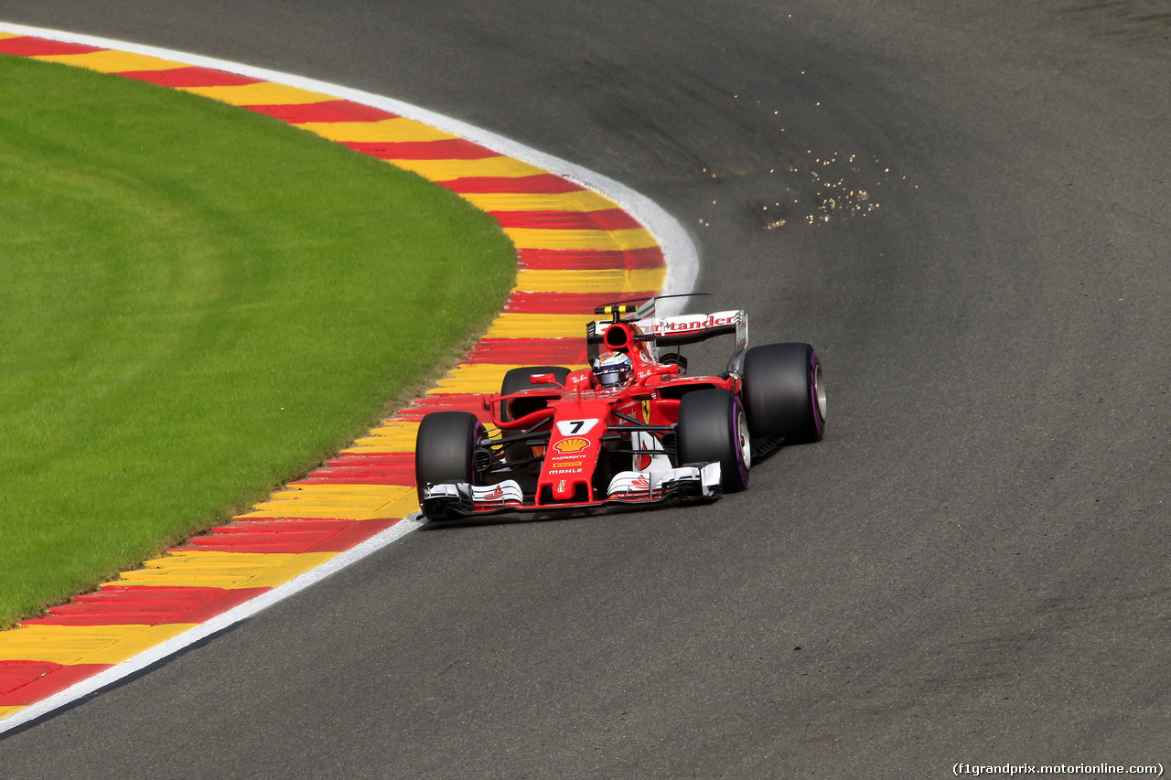 GP BELGIO, 26.08.2017 - Prove Libere 3, Kimi Raikkonen (FIN) Ferrari SF70H