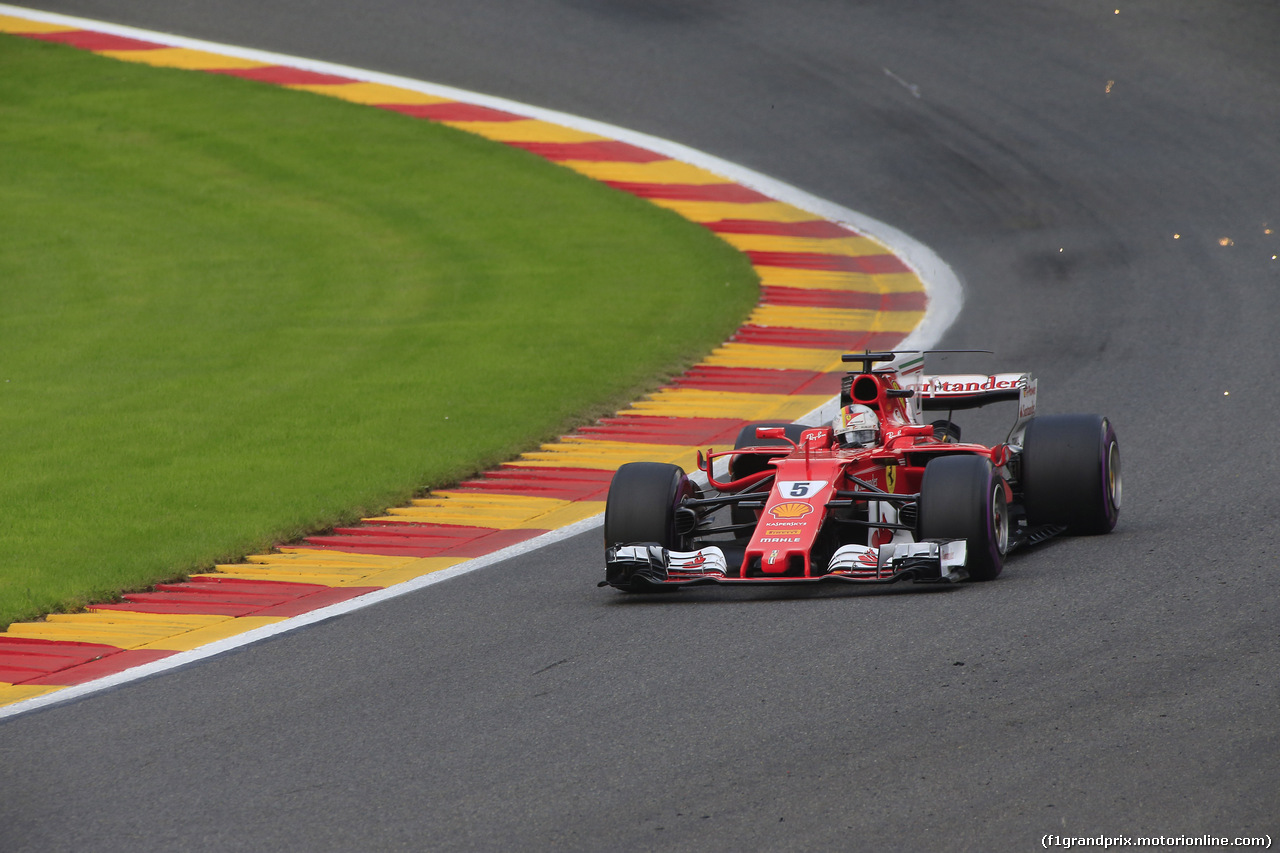 GP BELGIO, 26.08.2017 - Prove Libere 3, Sebastian Vettel (GER) Ferrari SF70H