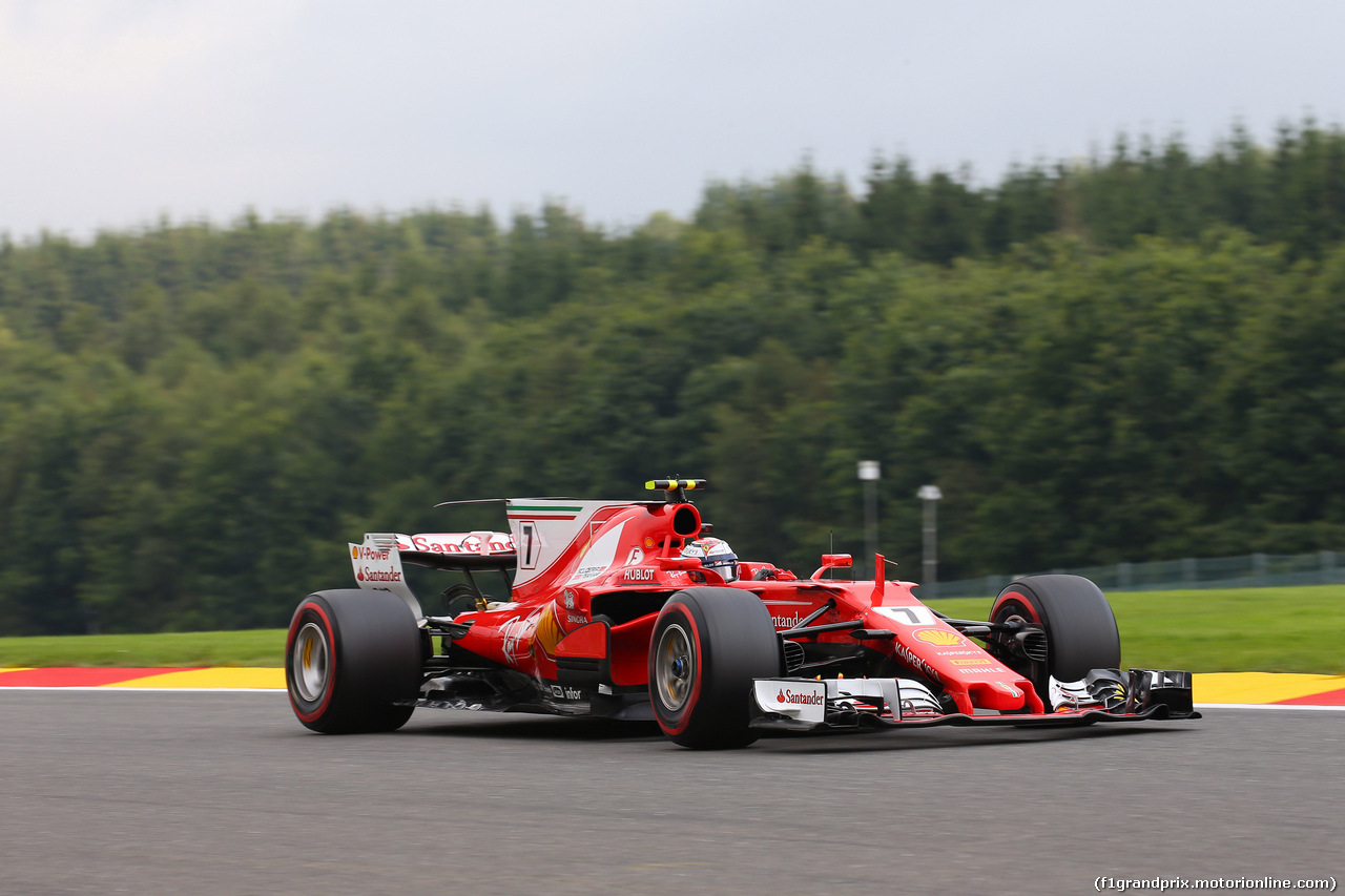 GP BELGIO, 26.08.2017 - Prove Libere 3, Kimi Raikkonen (FIN) Ferrari SF70H