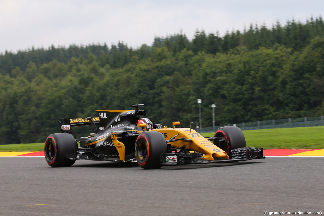 GP BELGIO, 26.08.2017 - Prove Libere 3, Nico Hulkenberg (GER) Renault Sport F1 Team RS17