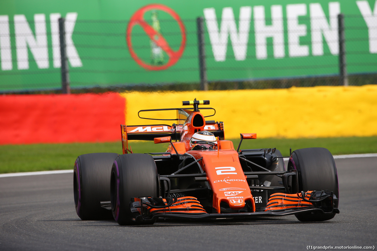 GP BELGIO, 26.08.2017 - Prove Libere 3, Stoffel Vandoorne (BEL) McLaren MCL32