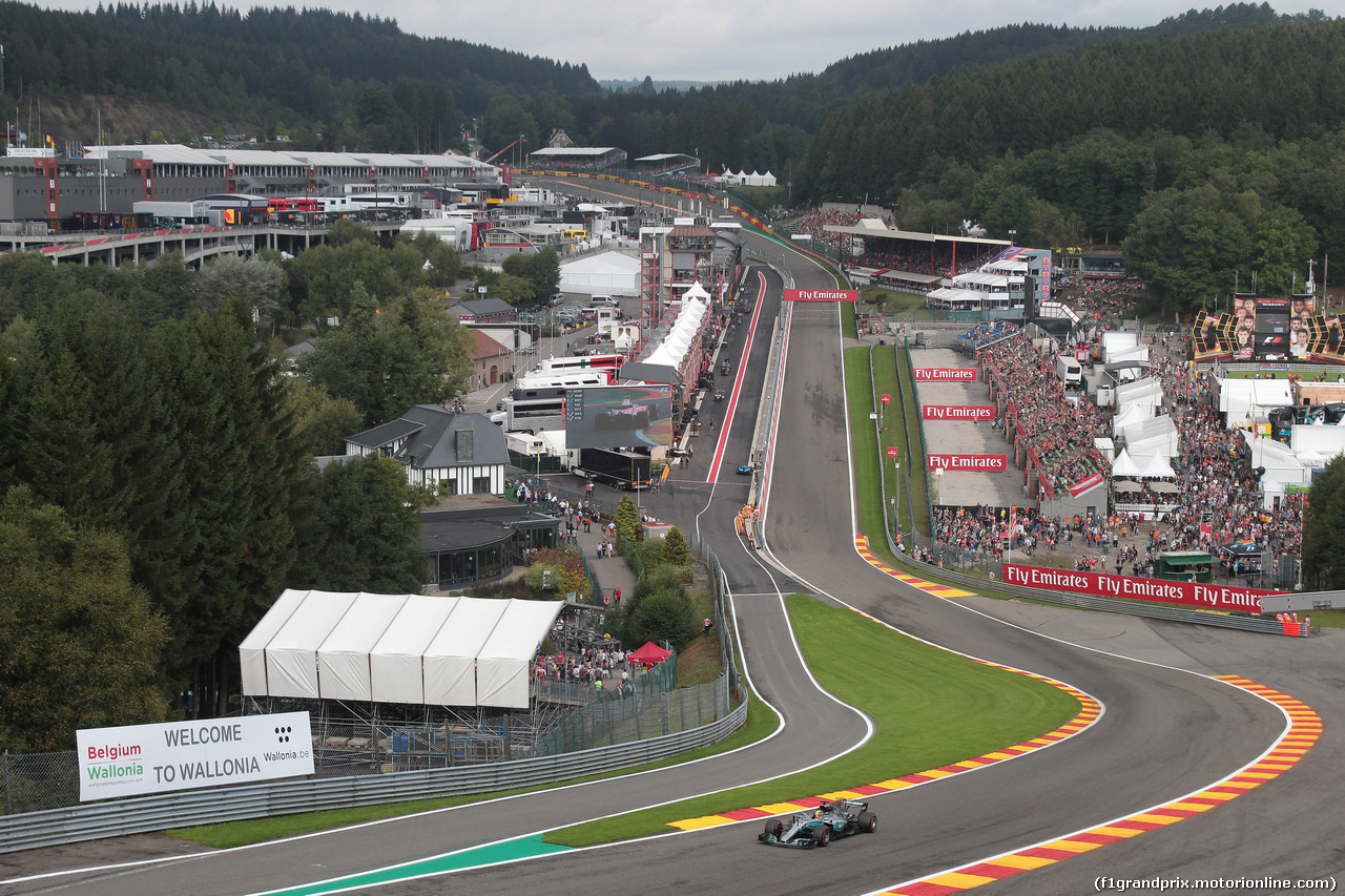 GP BELGIO, 26.08.2017 - Prove Libere 3, Lewis Hamilton (GBR) Mercedes AMG F1 W08