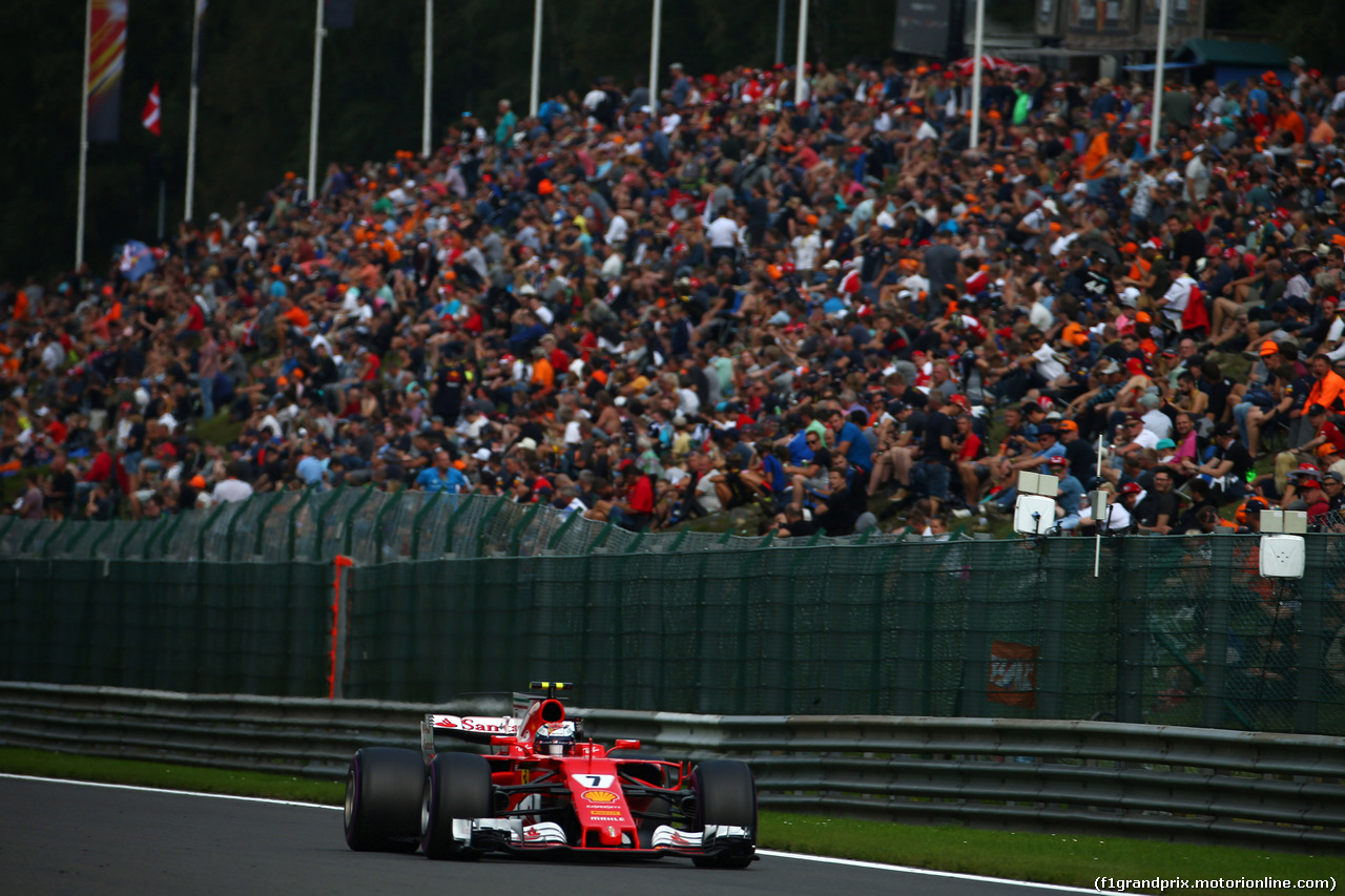 GP BELGIO, 26.08.2017 - Prove Libere 3, Kimi Raikkonen (FIN) Ferrari SF70H