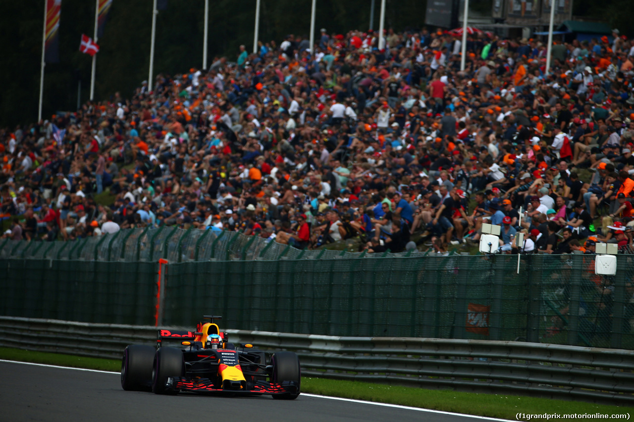 GP BELGIO, 26.08.2017 - Prove Libere 3, Daniel Ricciardo (AUS) Red Bull Racing RB13