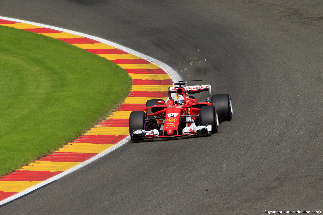 GP BELGIO, 26.08.2017 - Prove Libere 3, Sebastian Vettel (GER) Ferrari SF70H