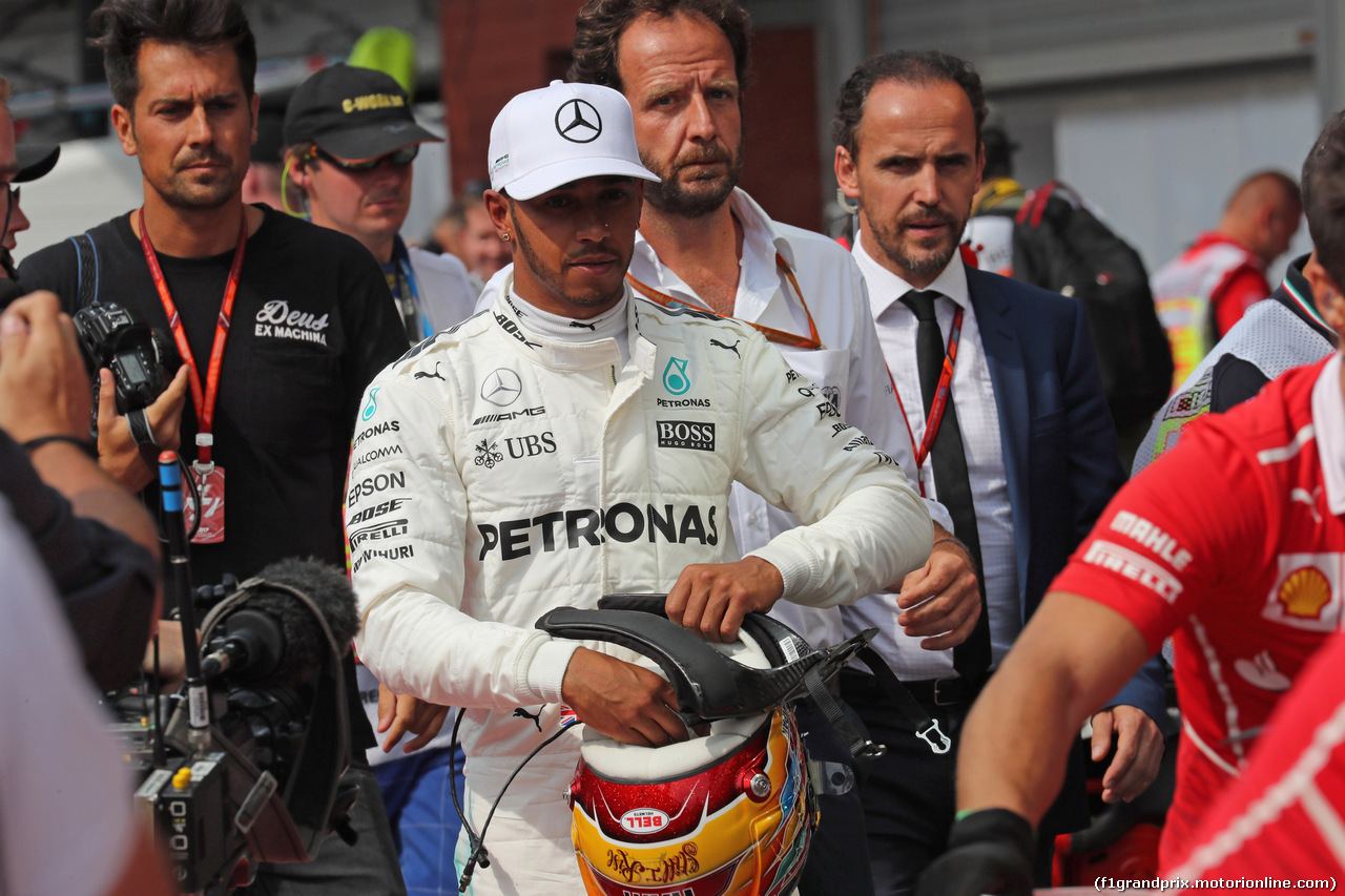 GP BELGIO, 26.08.2017 - Qualifiche, Lewis Hamilton (GBR) Mercedes AMG F1 W08 pole position