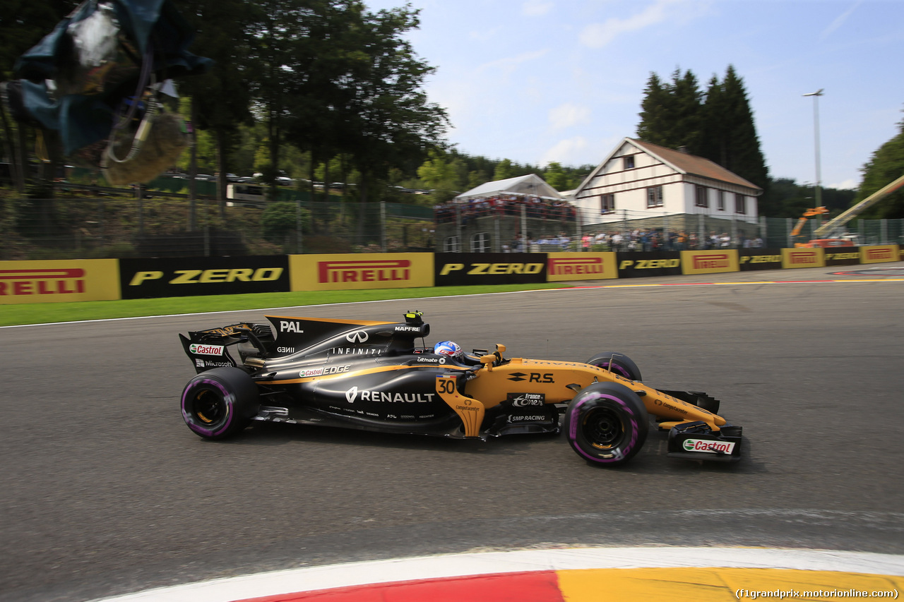 GP BELGIO, 26.08.2017 - Qualifiche, Jolyon Palmer (GBR) Renault Sport F1 Team RS17