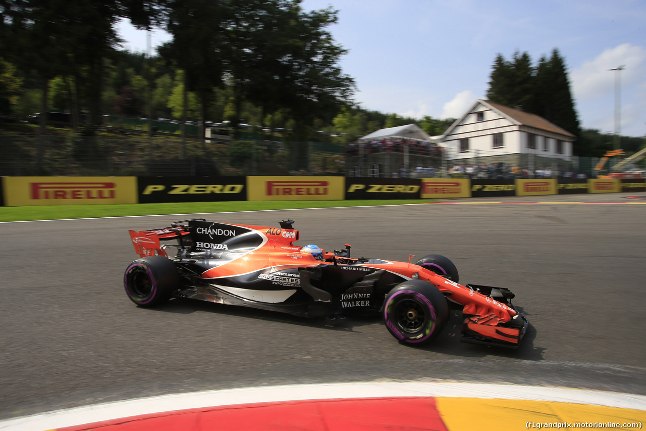 GP BELGIO, 26.08.2017 - Qualifiche, Fernando Alonso (ESP) McLaren MCL32