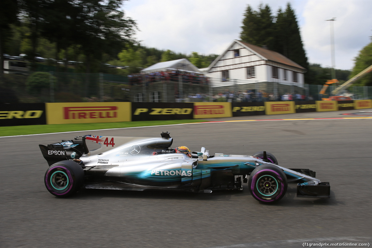 GP BELGIO, 26.08.2017 - Qualifiche, Lewis Hamilton (GBR) Mercedes AMG F1 W08
