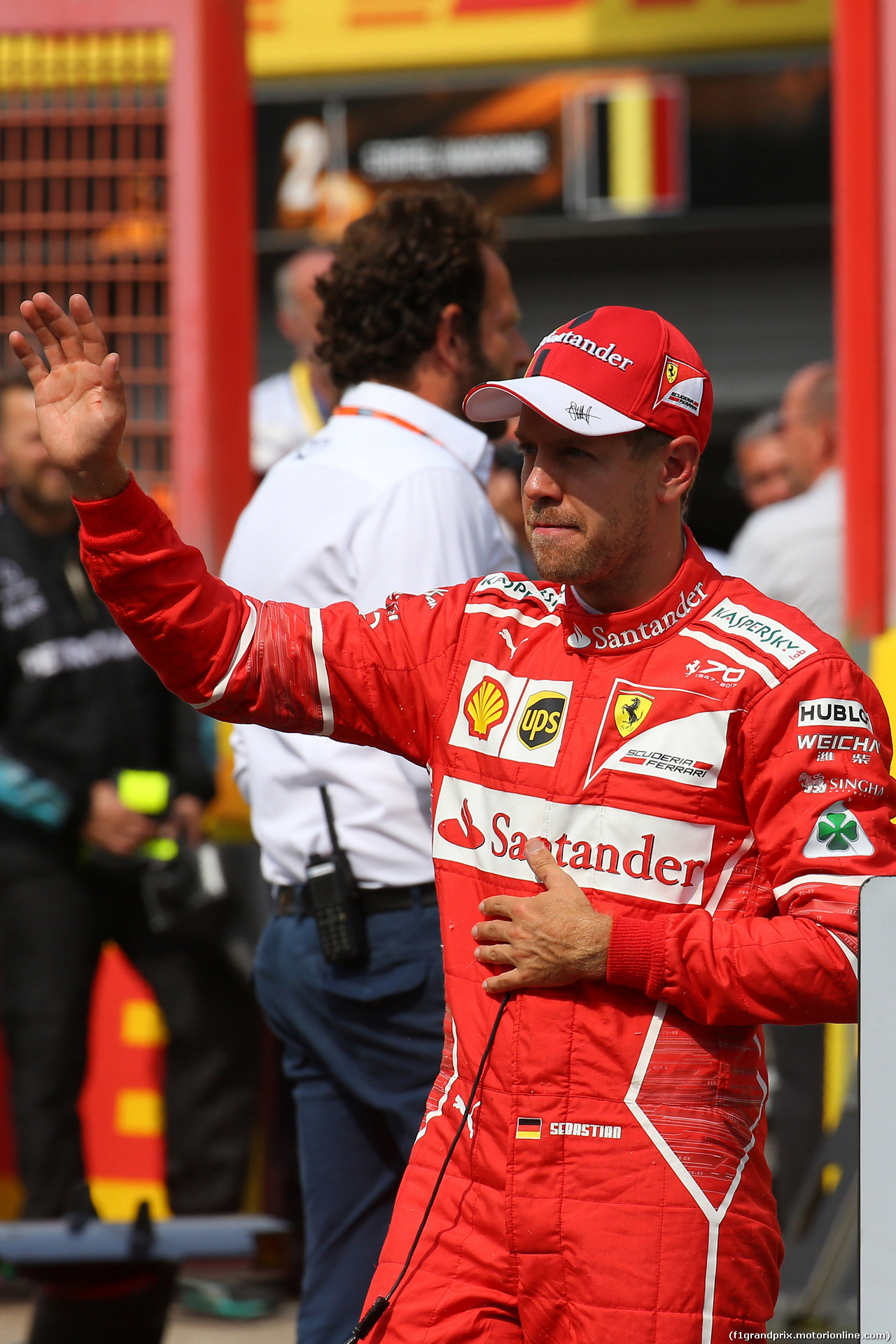 GP BELGIO, 26.08.2017 - Qualifiche, 2nd place Sebastian Vettel (GER) Ferrari SF70H