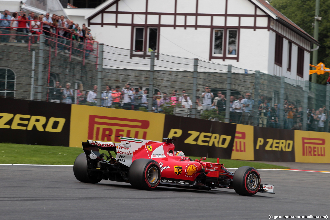 GP BELGIO, 26.08.2017 - Qualifiche, Sebastian Vettel (GER) Ferrari SF70H