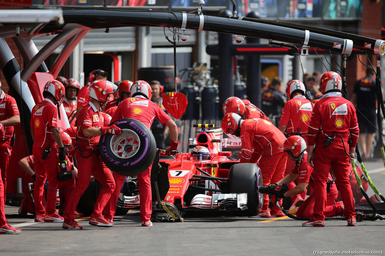 GP BELGIO, 26.08.2017 - Qualifiche, Kimi Raikkonen (FIN) Ferrari SF70H