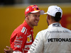 GP BELGIO, 26.08.2017 - Qualifiche, 2nd place Sebastian Vettel (GER) Ferrari SF70H e Lewis Hamilton (GBR) Mercedes AMG F1 W08 pole position