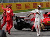GP BELGIO, 26.08.2017 - Qualifiche, 2nd place Sebastian Vettel (GER) Ferrari SF70H e Lewis Hamilton (GBR) Mercedes AMG F1 W08 pole position