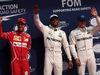 GP BELGIO, 26.08.2017 - Qualifiche, 2nd place Sebastian Vettel (GER) Ferrari SF70H, Lewis Hamilton (GBR) Mercedes AMG F1 W08 pole position e 3rd place Valtteri Bottas (FIN) Mercedes AMG F1 W08