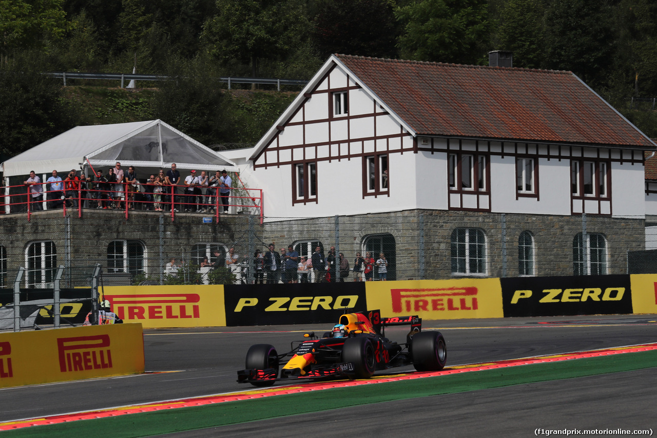 GP BELGIO, 25.08.2017 - Prove Libere 1, Daniel Ricciardo (AUS) Red Bull Racing RB13