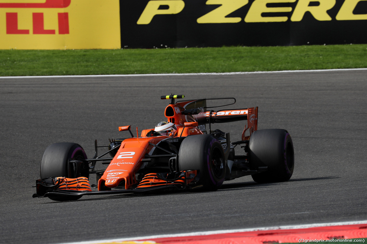GP BELGIO, 25.08.2017 - Prove Libere 1, Stoffel Vandoorne (BEL) McLaren MCL32