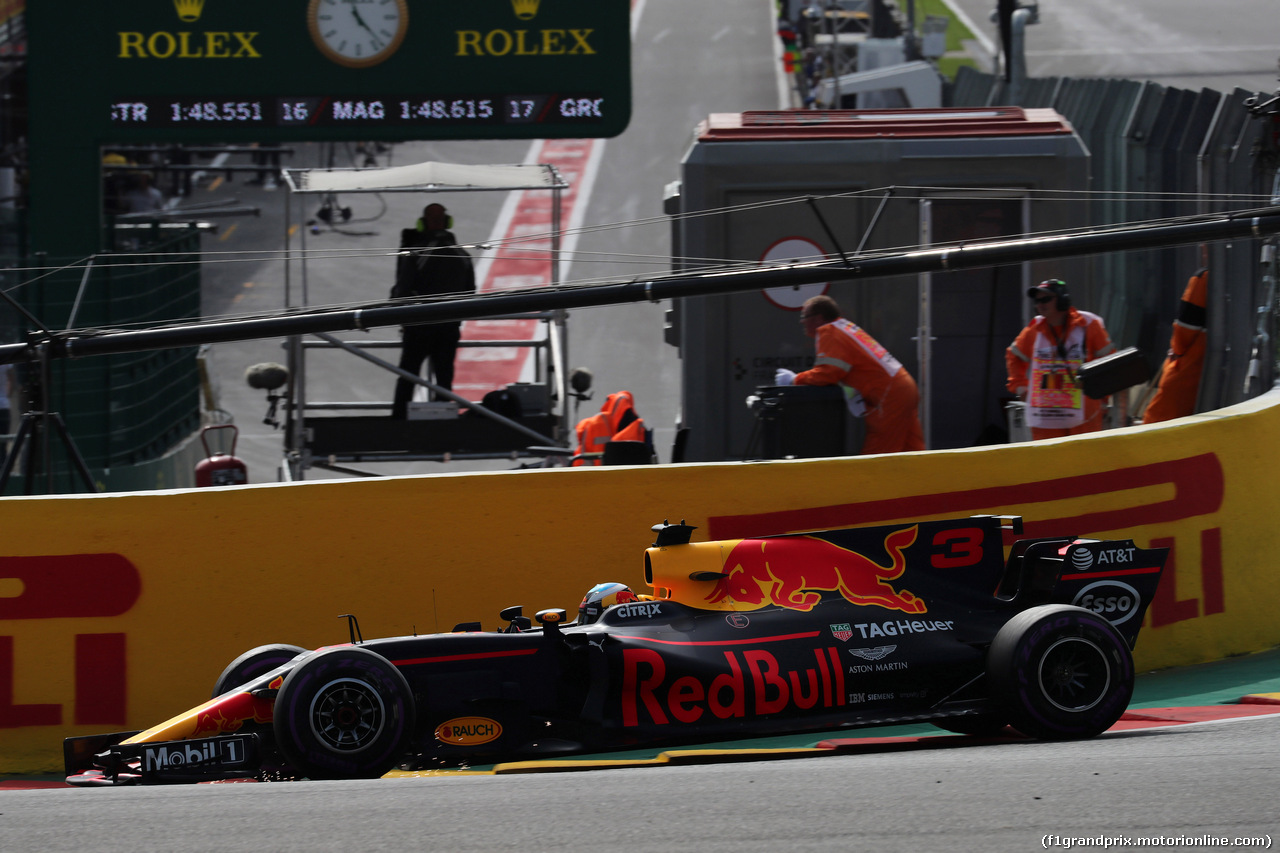 GP BELGIO, 25.08.2017 - Prove Libere 1, Daniel Ricciardo (AUS) Red Bull Racing RB13