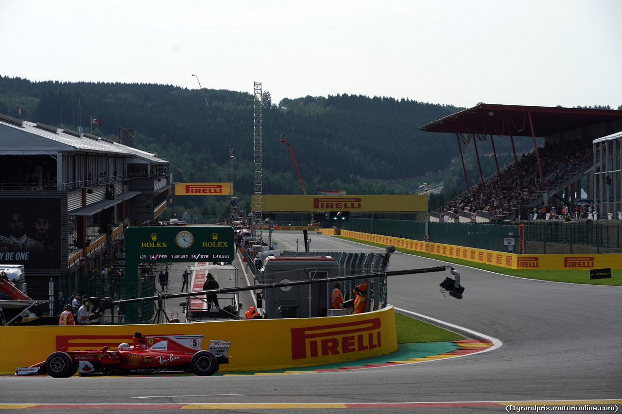 GP BELGIO, 25.08.2017 - Prove Libere 1, Sebastian Vettel (GER) Ferrari SF70H
